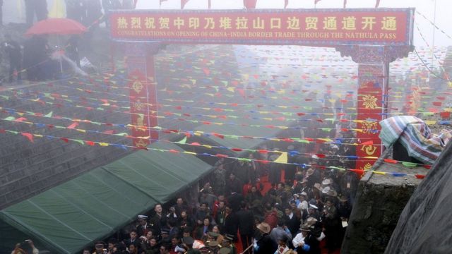 中印邊境的乃堆拉山口(資料圖)