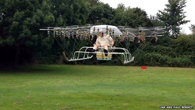 Mega drone carries man into the air and other tech news - BBC News