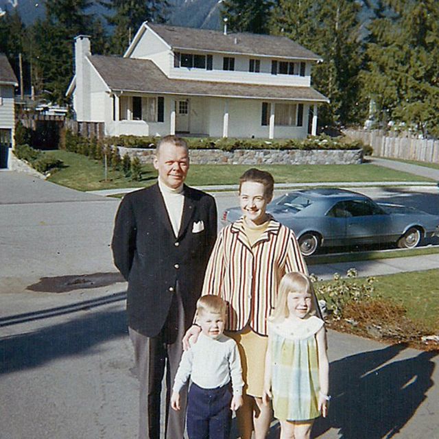 Warren, Ruth, Teddy y Pauline Dakin en 1969.
