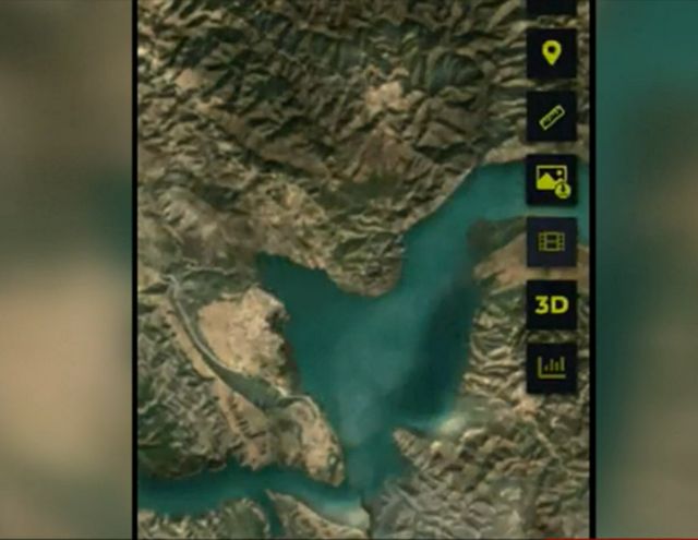 تصاویر ماهواره‌ای که کاوه مدنی منتشر کرده است، تصاویر مقایسه‌ای طی دو ماه