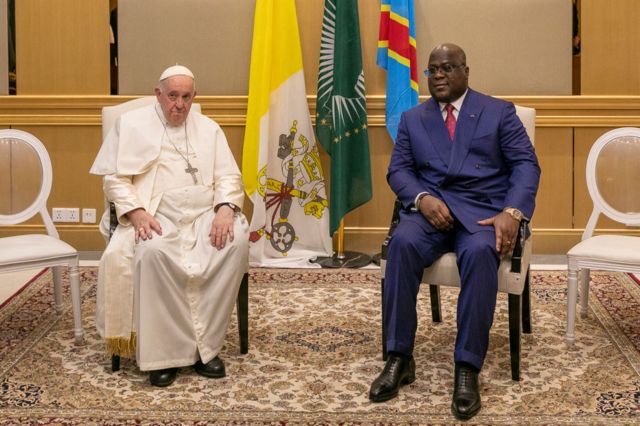 Papa Francis na Felix Tshisekedi