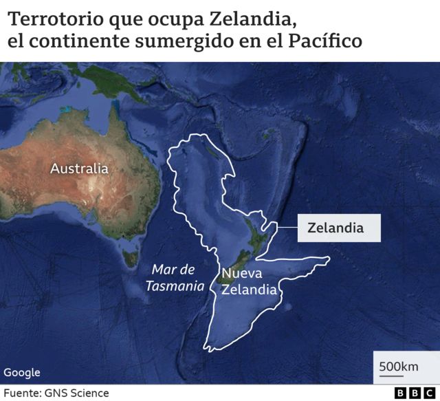Mapa de Zelandia.
