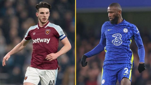 Declan Rice and Antonio Rudiger