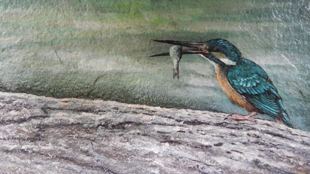 சிவக்குமார் பறவை ஓவியம்.