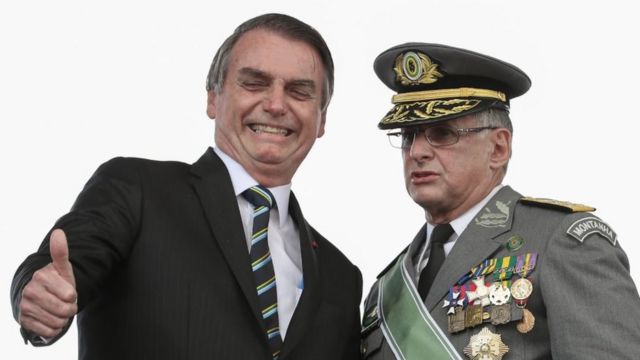 Bolsonaro e Edson Leal Pujol