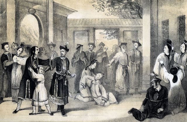 'Chineses vendidos como escravos pelos tártaros, após sua conquista' (1847)