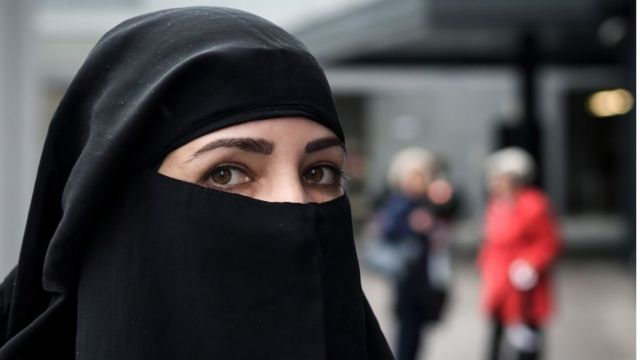 امرأة ترتدي النقاب، في 3 أكتوبر/تشرين أول 2018