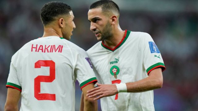 Hakim Ziyech and Ashraf Hakimi