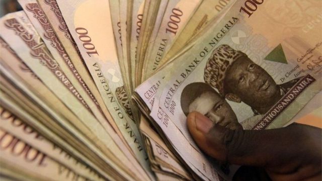 Nigeria N1000 notes wey plenty