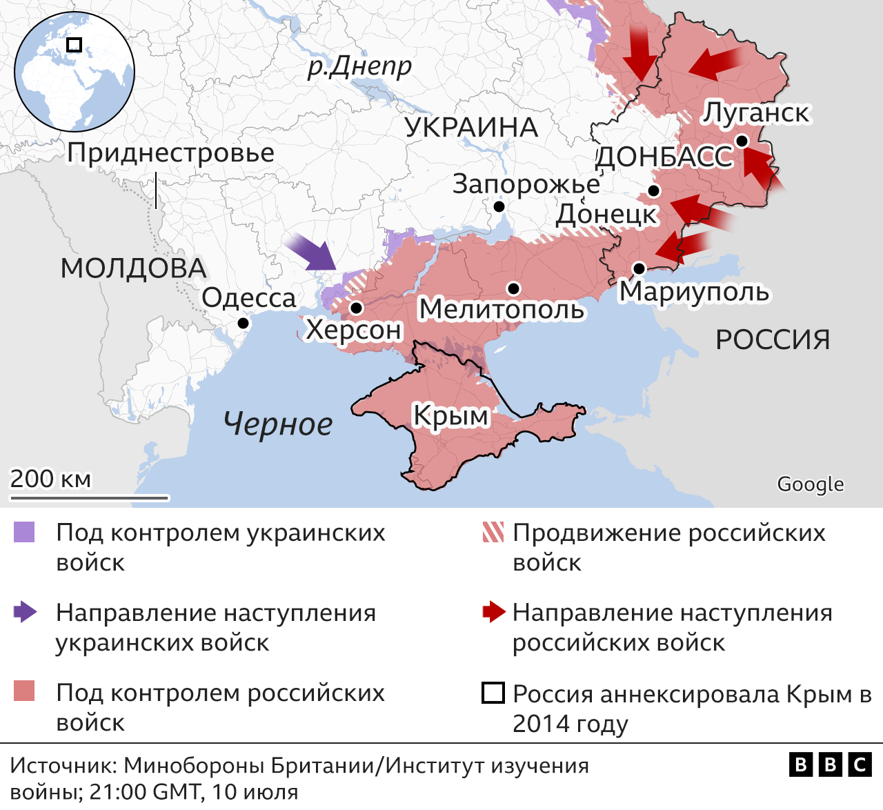 Карта освобожденных территорий на украине сейчас