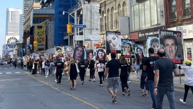 تظاهرات در شهر تورنتو کانادا