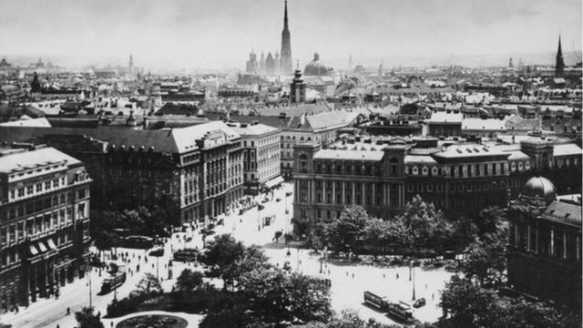 Rooftops of Vienna about 1920