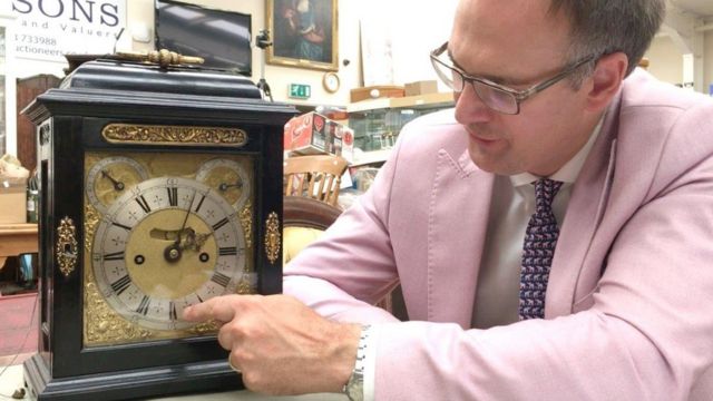 A 300-year-old clock found on Derbyshire estate sells for £230k