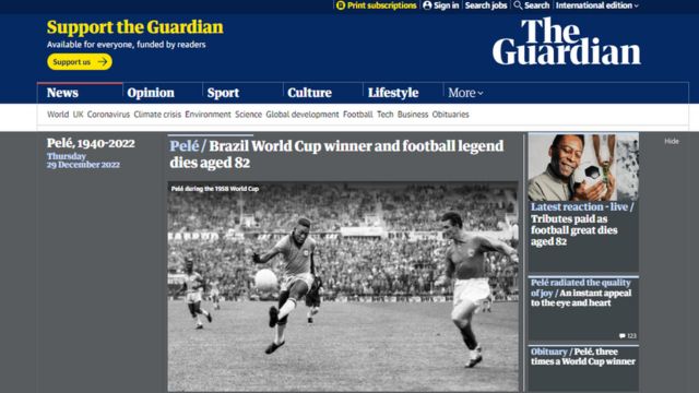 Site do The Guardian