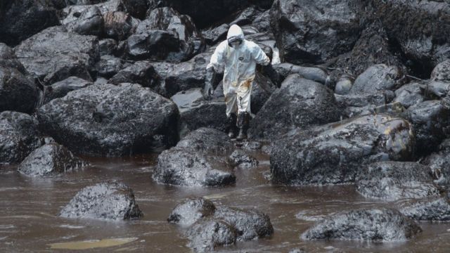 Derrame de petróleo en Perú.