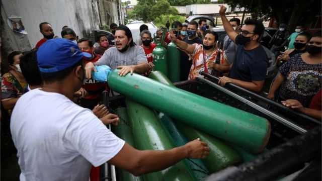 Crise do oxigênio em Manaus, em janeiro