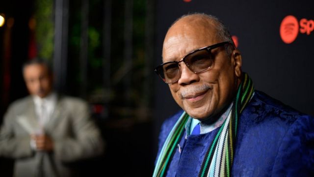 Quincy Jones en los Secret Genius Awards de Spotify en Los Ángeles, California, Estados Unidos, el 1 de noviembre de 2017.