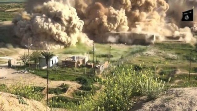 داعش تصاویری از تخریب مکان‌های باستانی در عراق را منتشر کرده است