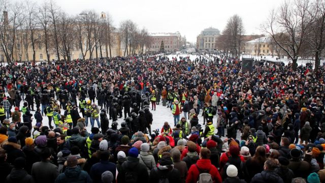 Demonstrations in St. Petersburg