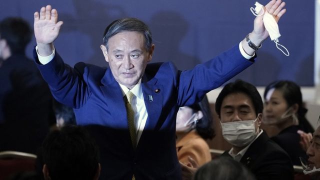 菅義偉當選日本自民黨總裁 繼任因健康原因辭職的安倍 c News 中文