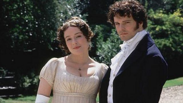 Mr Darcy y Elizabeth Bennet en producción de la BBC