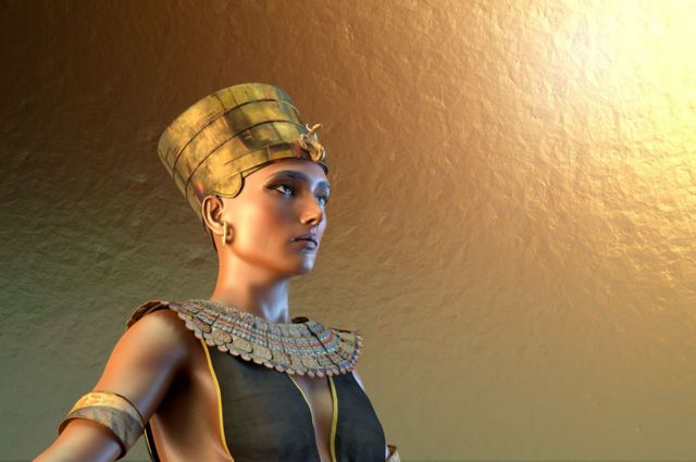 Imagem 3D de Cleópatra