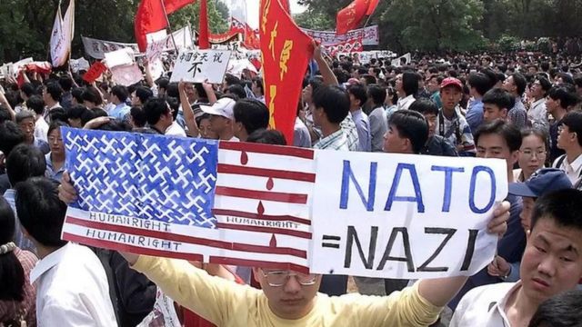 In 1999, China protested the US bombing of the embassy in Yugoslavia