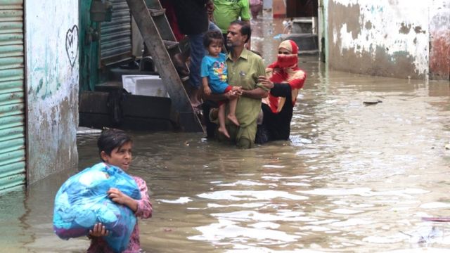 کراچی، بارش، اربن فلڈنگ