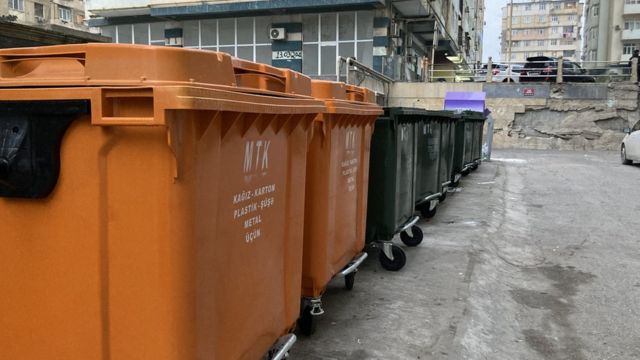 Контейнеры для перерабатываемого и неперерабатываемого мусора