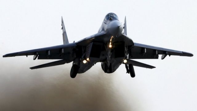Pologne irashaka kohereza Ukraine indege z'intambara. Iyi ni indege yo mu bwoko bwa MiG-29