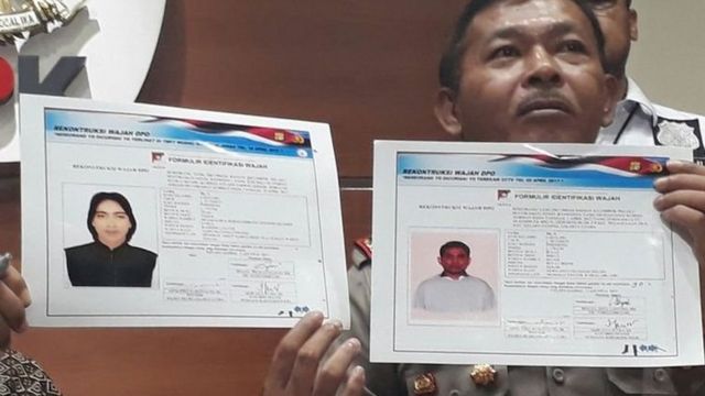 Sketsa terduga perlaku penyerang Novel Baswedan