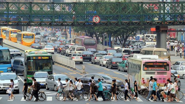 資料圖片:廣州街景
