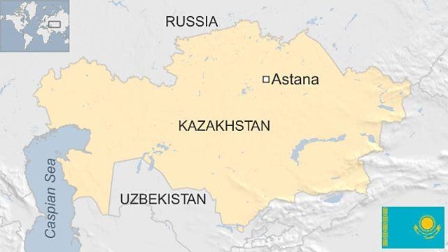 Map of Kazakhstan