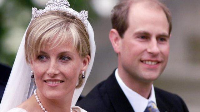 Sophie and Edward wedding 1999