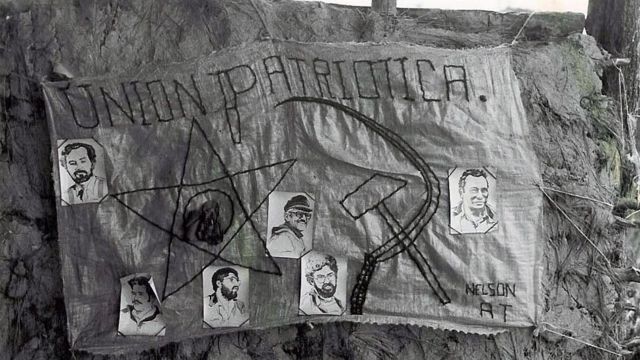 Bandera en apoyo a la Unión Patriótica