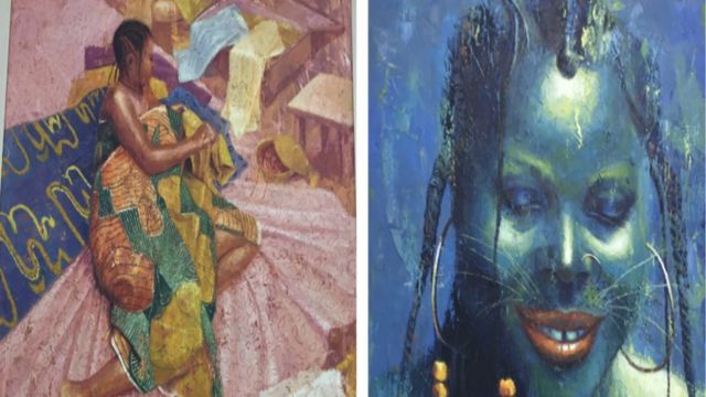 Female artists dey use art exhibition to celebrate oda women - BBC News ...