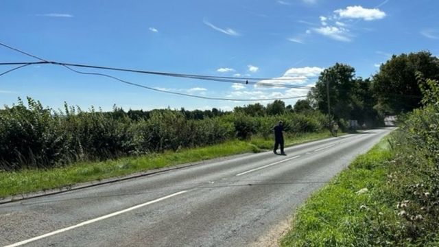 Power lines came down Farleigh Road