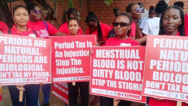 Des manifestations ont eu lieu en juin au Ghana, contre la taxe périodique.