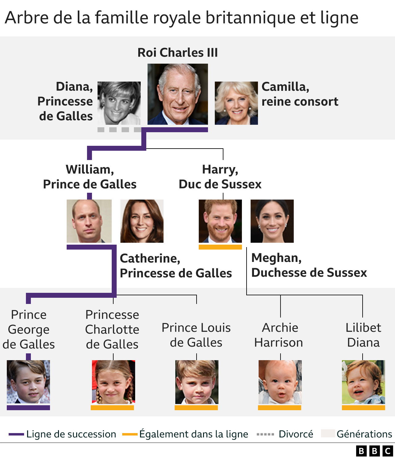 Arbre de la famille royale William confirmé comme prince de Galles