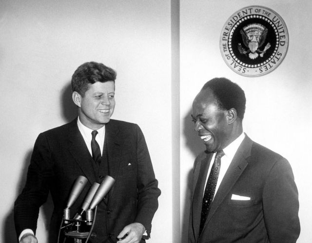 President Kennedy dengan Kwame Nkrumah