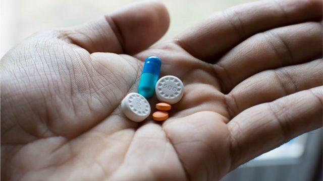 file picture of antibiotic pills