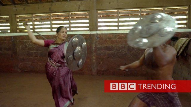 The Sword Fighting Granny Showing The Young How Its Done Bbc News 