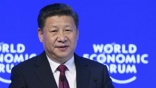 Xi Jinping en Davos.