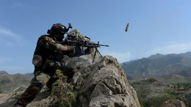 Militar afgano en la provincia de Nangarhar