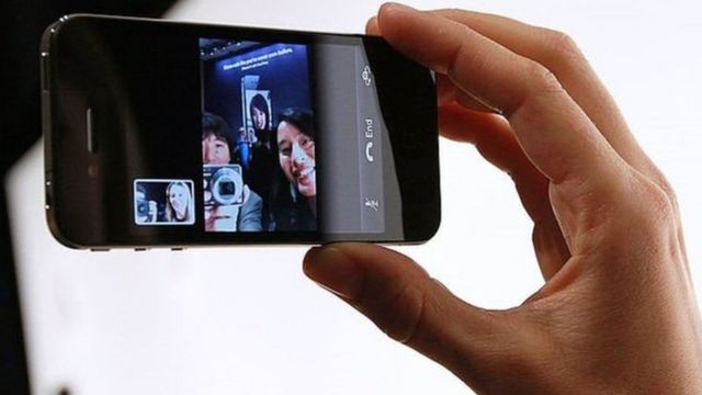 Câmera frontal do iPhone
