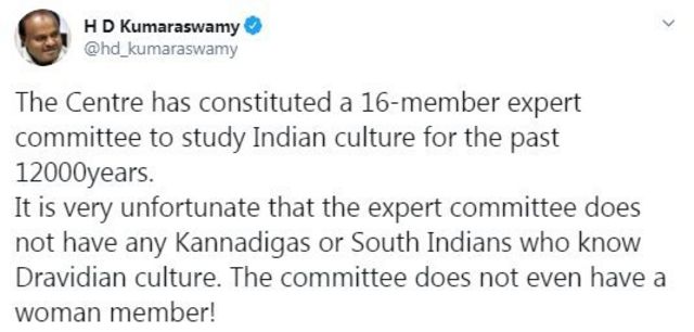 தென் இந்தியர் இடம்பெறாதது ஏன்?