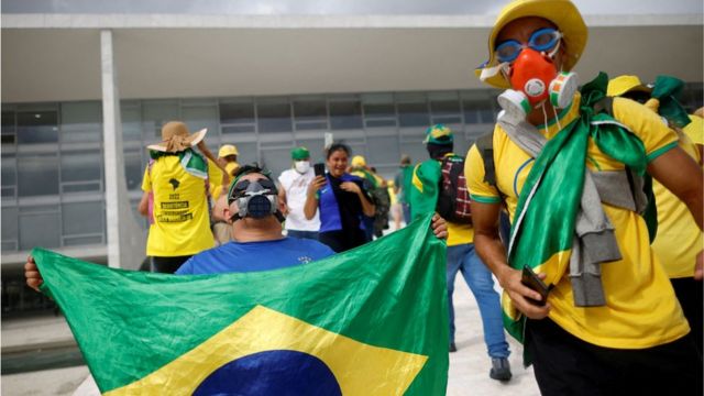 Bolsonaro supporters.