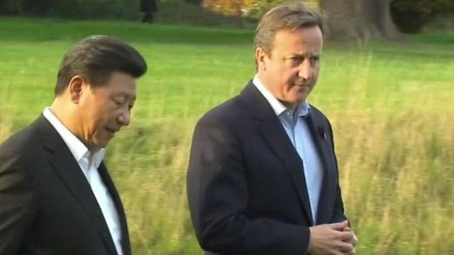 Cameron a Xi Jinping