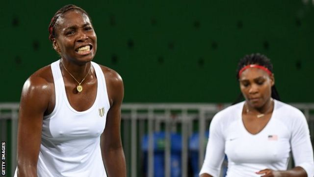 Rio Olympics 2016 Serena Venus Williams Lose In Doubles Bbc Sport