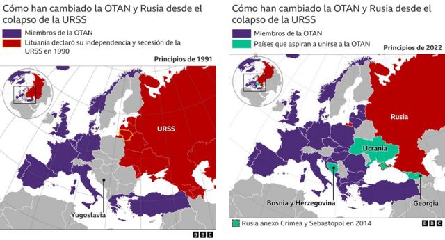 Mapa de cambios geopolíticos